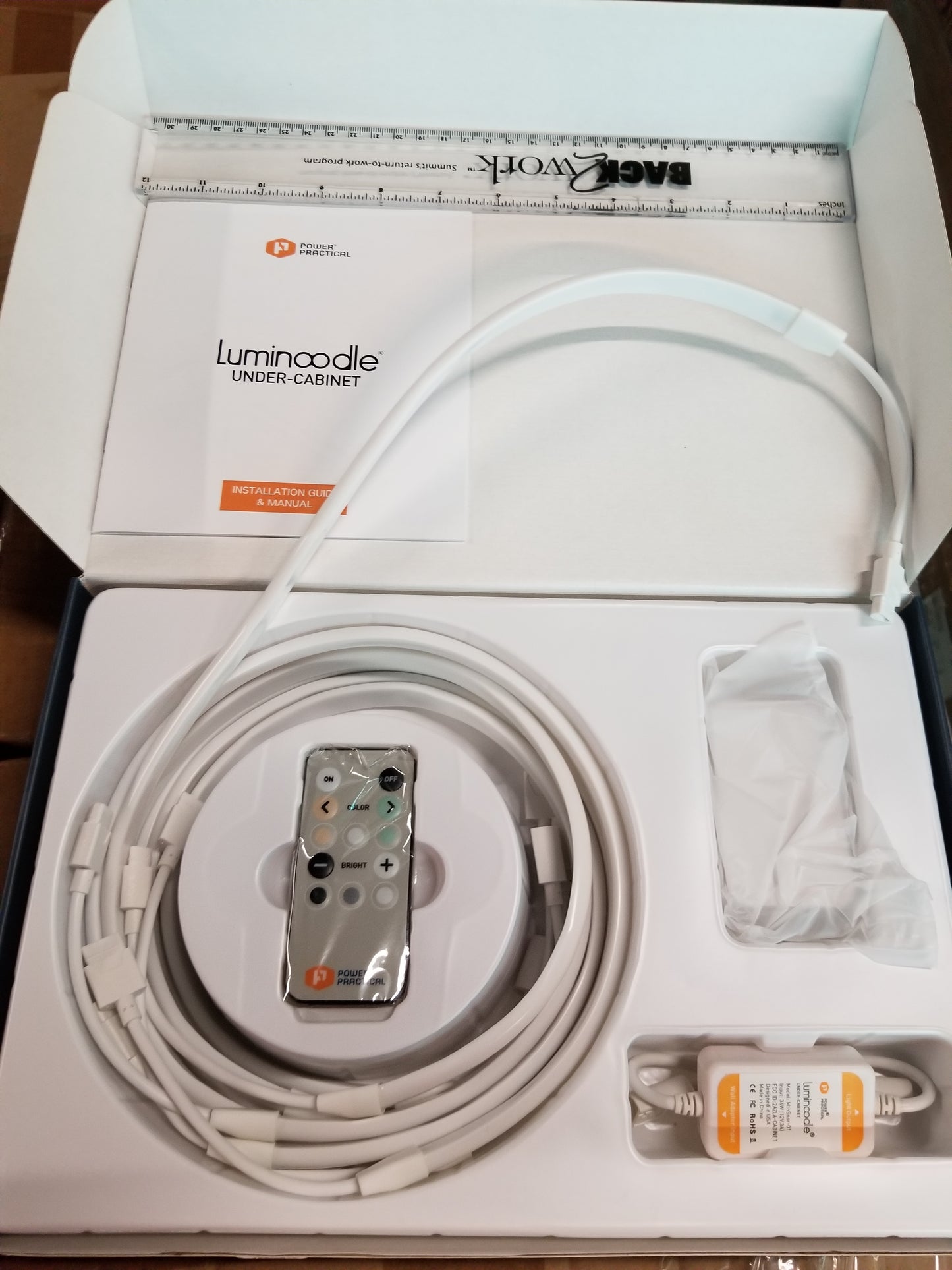 E00019 - Power Practical Luminoodle Under Cabinet LED Light Kit