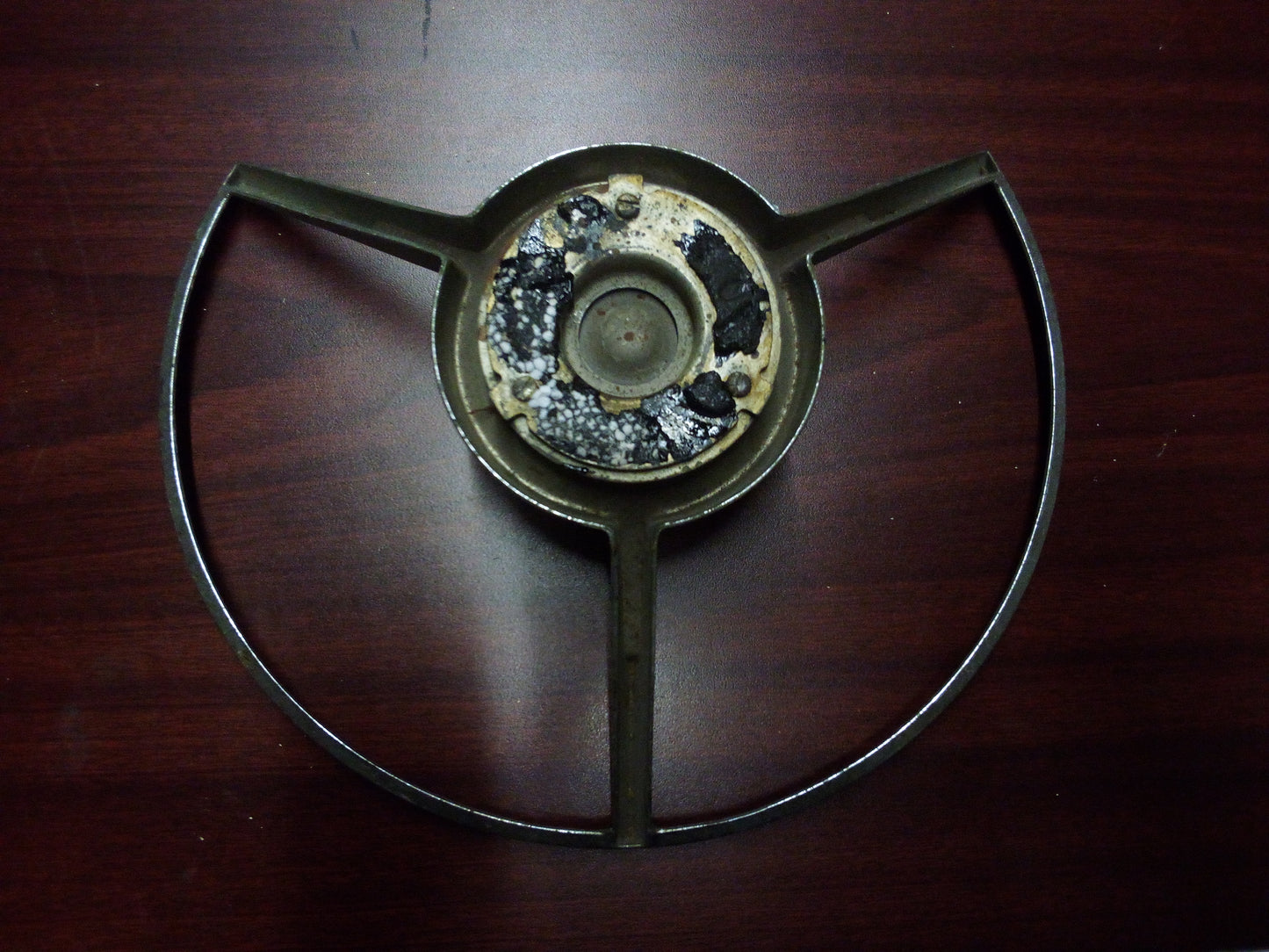 A00013 - Vintage Ford Steering Wheel Horn Ring , Vintage 1950's FORD STEERING WHEEL