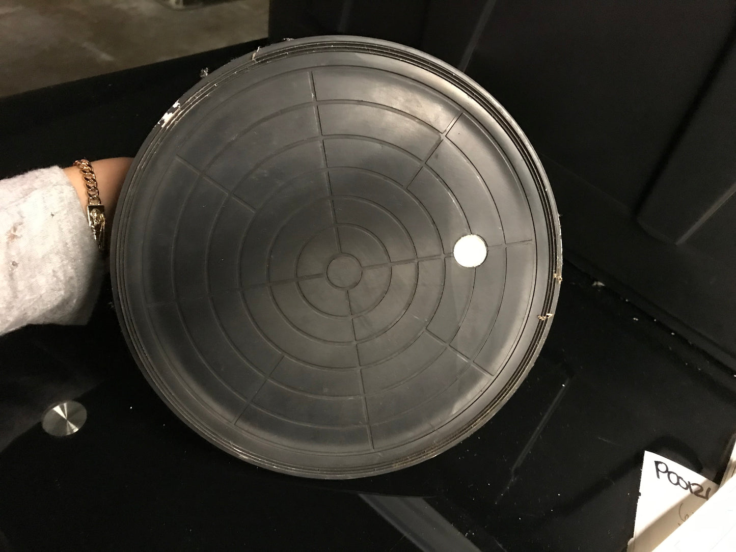 T00033 - Wood's Powr-Grip W4000 8" Flat Vacuum Cup with ABS Handle