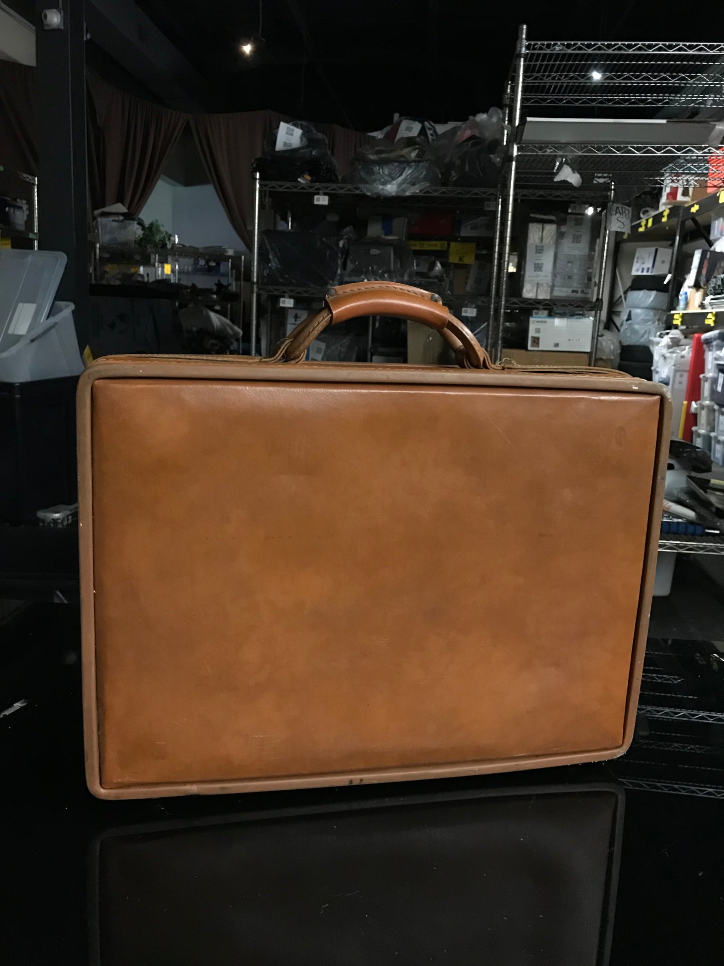P00146 - Vintage Leather Hartman Luggage Briefcase