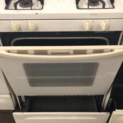 E00048 - Whirlpool white gas range