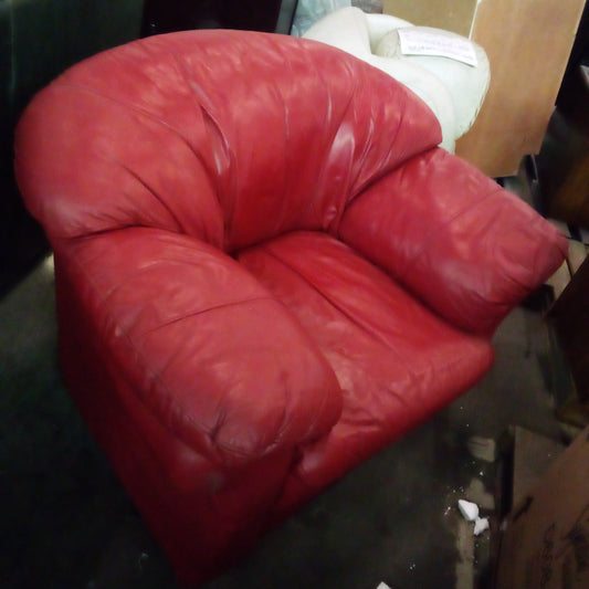 F00097 - Red Cushioned Chair