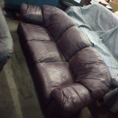 F00165 - 3 Cushion Leather Sofa