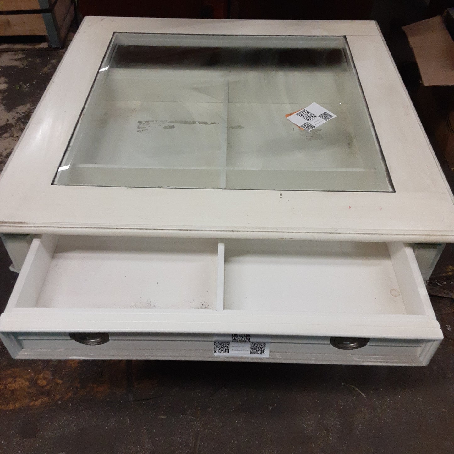 F00206 - White Glass Table Top