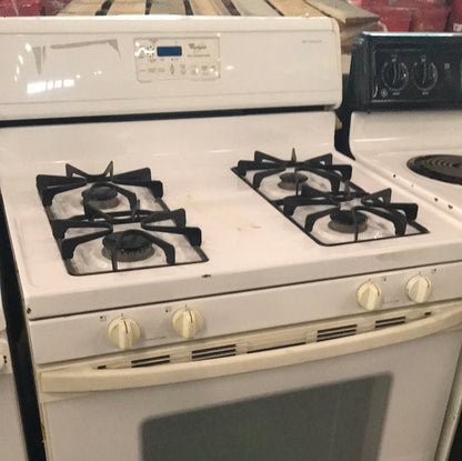 E00048 - Whirlpool white gas range