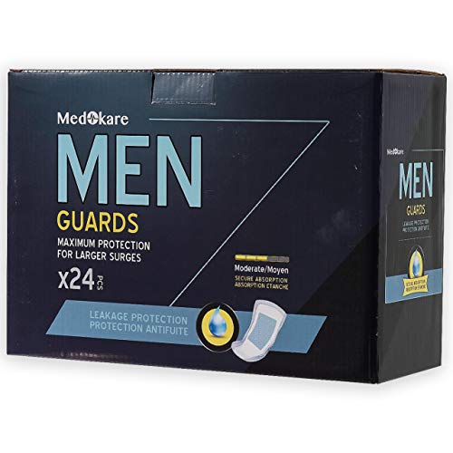 P00087 - Medokare Incontinence Pads for Men, 24 Pack