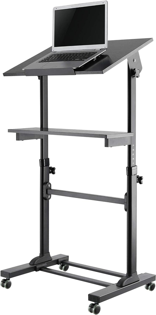 C00029 - TechOrbits Mobile Standing Desk Rolling Workstation Cart