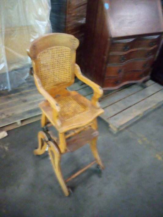 F00068 - Antique Oak Child's High Chair