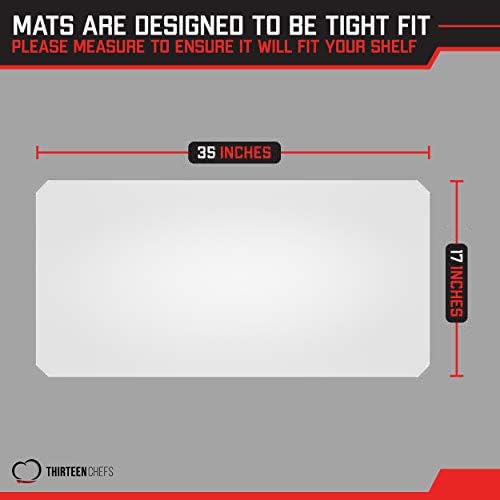 M00071 - Thirteen Chefs Commercial Grade Shelving Liners, 5 Pack