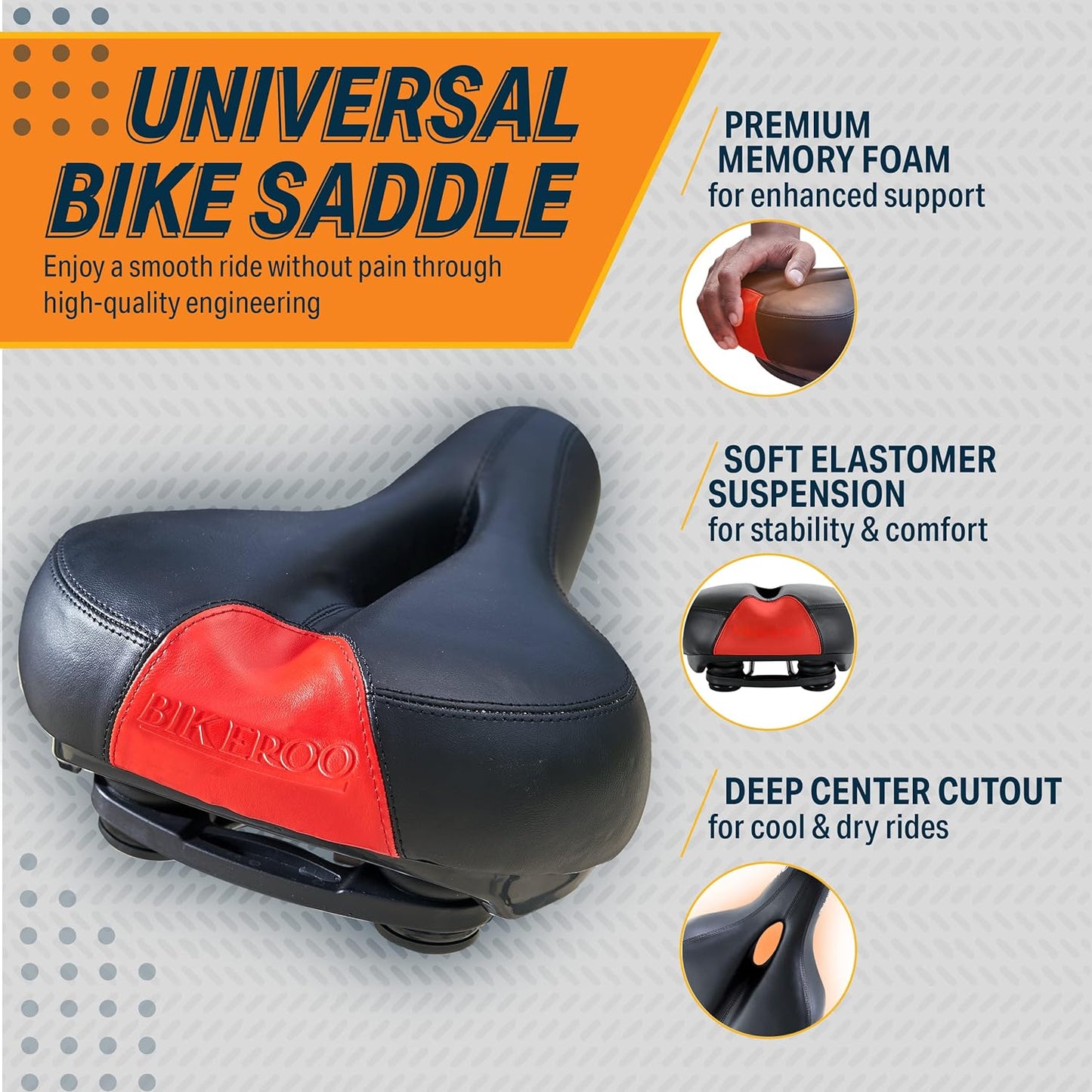 P00111 - Bikeroo Bike Seat Cushion for Women