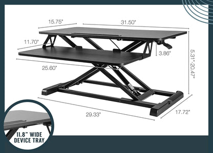 C00040 - TechOrbits Sitting or Standing Desk Workstation