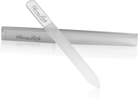P00066 - Classy Lady Nail Filer Single with Case, Silver