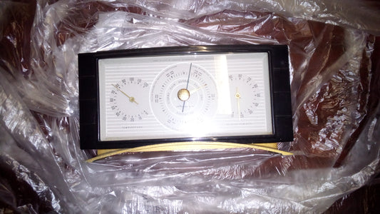 W00012 - Airguide Weather Station Mid Century Thermometer Hygrometer Barometer MCM