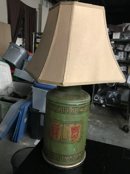 F00093 - Chinese Tea Tin Table Lamp