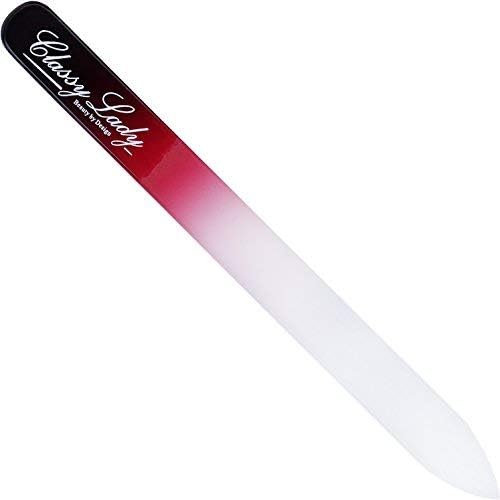 P00072 - Classy Lady Nail File 2 Pack with Case, Black and Red