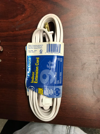 E00065 - Indoor extension cord 9ft